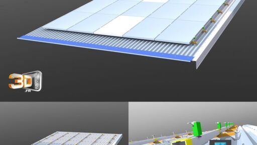 Modélisation 3D d'une toiture photovoltaïque | Client: 3I Plus