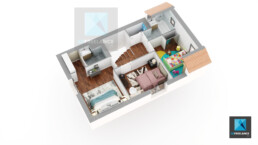 vue 3D de la distribution intérieure maison prix tarif devis