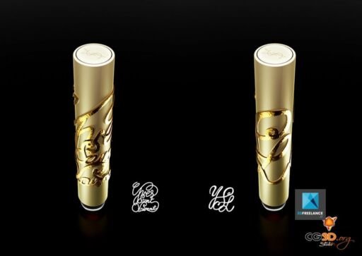 Rendus 3D du nouveau Parfum Yves Saint Laurent