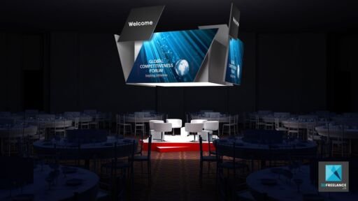 perspective 3d évènementiel freelance gcf2012 restaurant