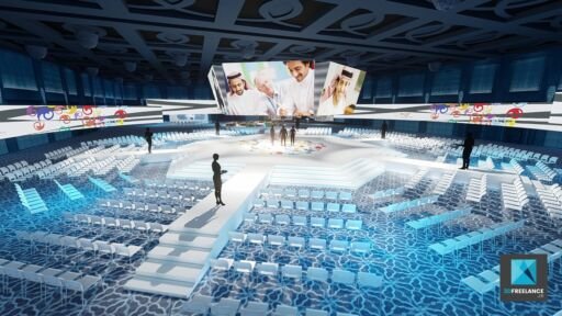 perspectiviste 3d évènementiel MGF2017 assemblée plénière freelance