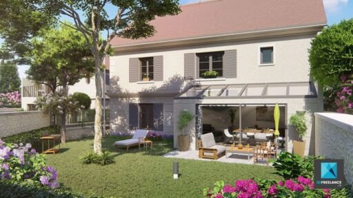 image 3d maison de particulier