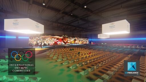 rough 3d évènementiel forum CIO - perspectiviste freelance