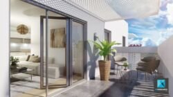 perspective 3D séjour terrasse - freelance architecture Perpignan