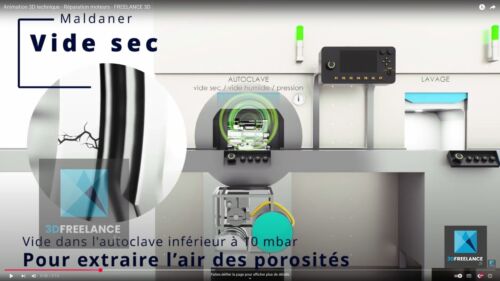 Animation 3D technique - Réparation moteurs