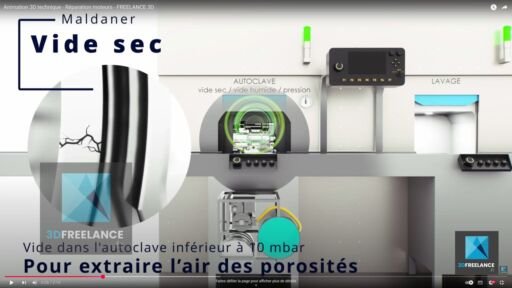 Animation 3D technique - Réparation moteurs