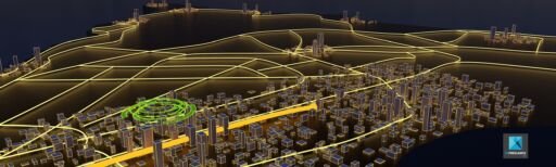 animation 3d trajet de train