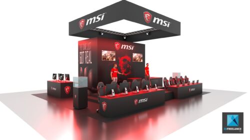concepteur de stand jeux vidéo - msi