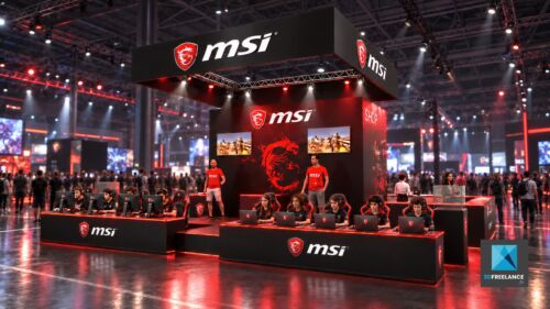 designer de stand - jeux vidéo MSI
