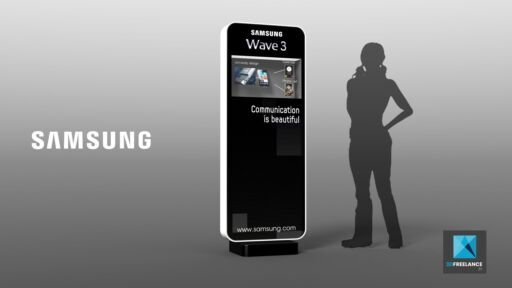 illustration évènementielle - borne tactile Samsung