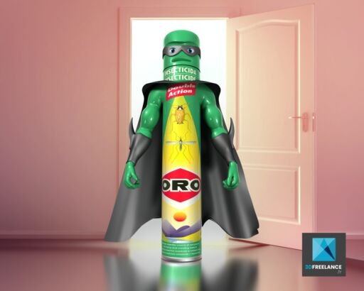 personnage bombe insecticide