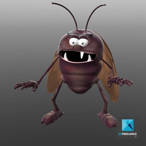 illustration personnage cafard