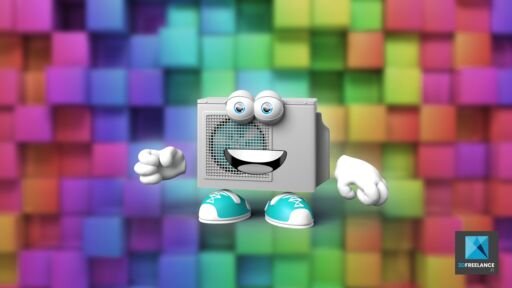 illustration personnage mascotte climatiseur freelance
