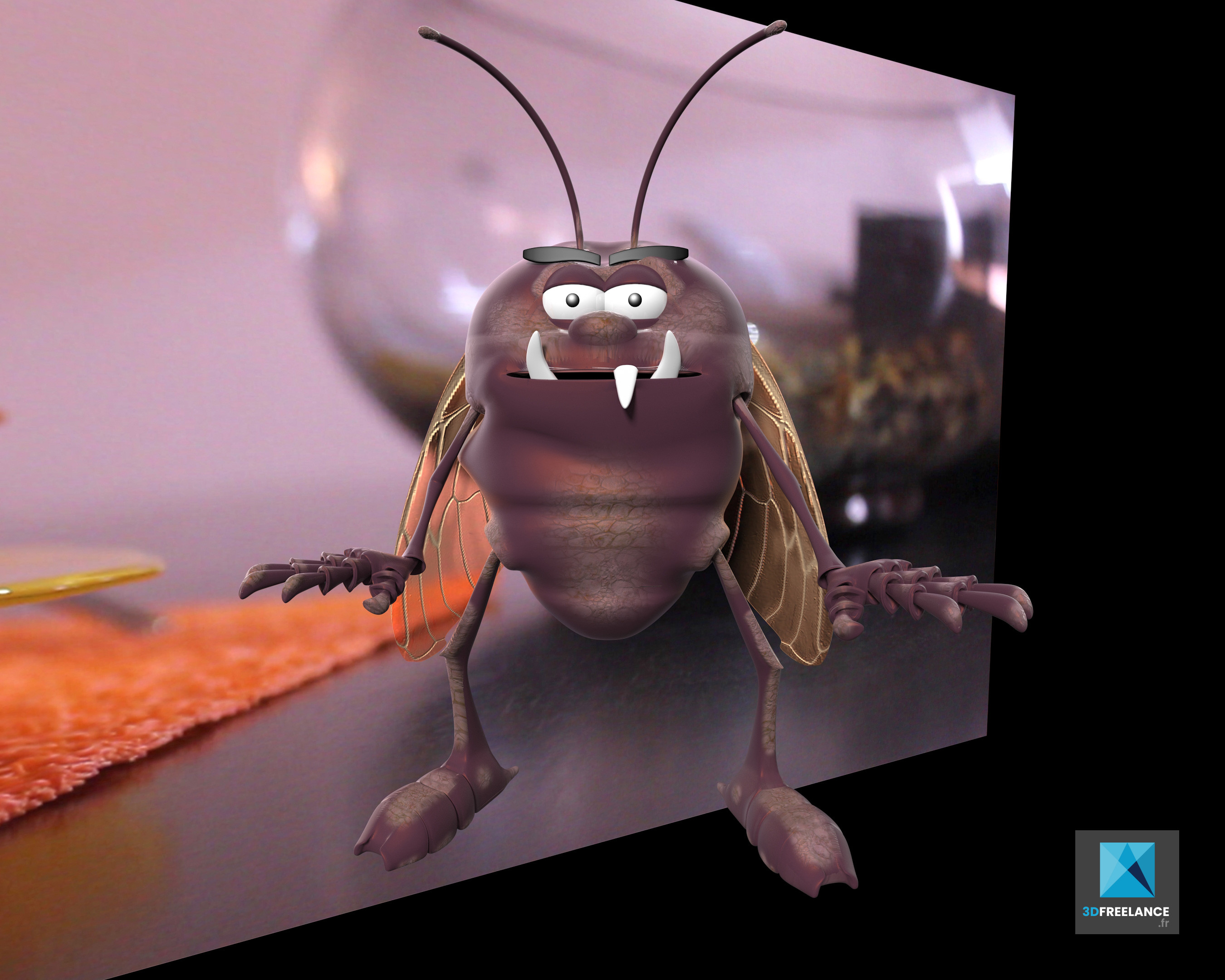Animation 3D - Publicité insecticide ORO - FREELANCE 3D