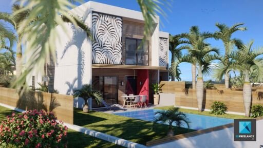 image 3D de villas - Nouméa, Nouvelle-Calédonie