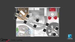 plan 3d stand mobilité q-park freelance