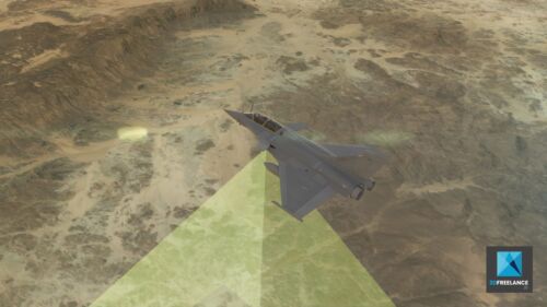 animation 3d avion
