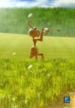 illustration 3d fourmi fourmille - personnage mascotte