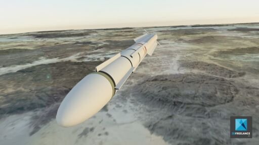 illustration 3d missile