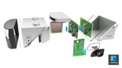 illustration technique - image 3d éclaté - écorché d'un radar