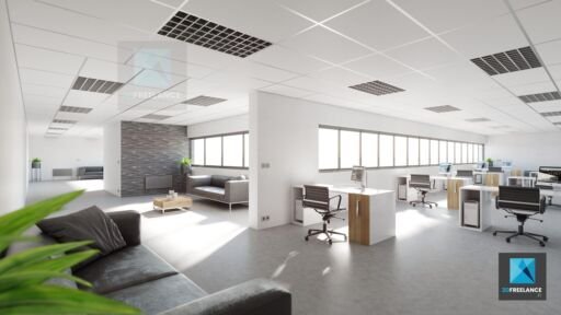 image 3d bureaux - rendu 3d bureaux