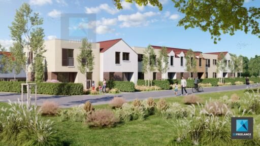 maquette 3d lotissement Île-de-France - saint-mammès