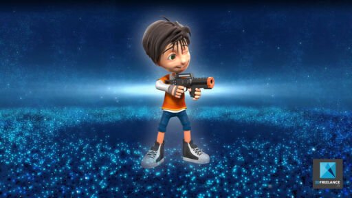 mascotte 3D personnage enfant garçon