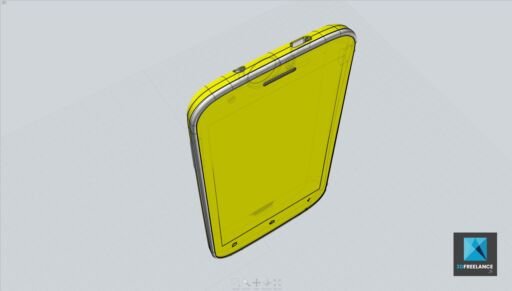 modèle 3D téléphone portable - mobile