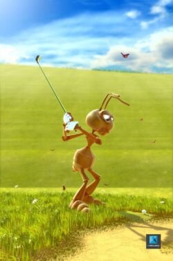 personnage 3d fourmi - illustration