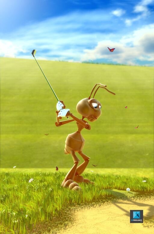 personnage 3d fourmi - illustration