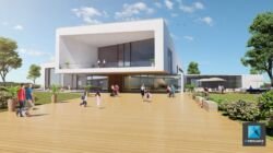 perspective 3d concours architecture - piscine