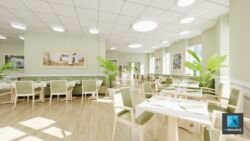 perspective 3d restaurant