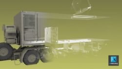 rendu 3d camion militaire