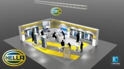 design de stand Hella - perspective 3d