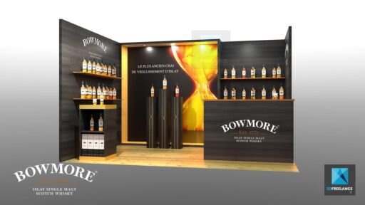 création de stand spiritueux bowmore