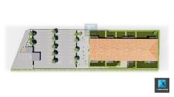 illustration 3d immobilier plan de masse résidence Toulouse