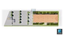 illustration 3d immobilier plan de masse résidence Toulouse