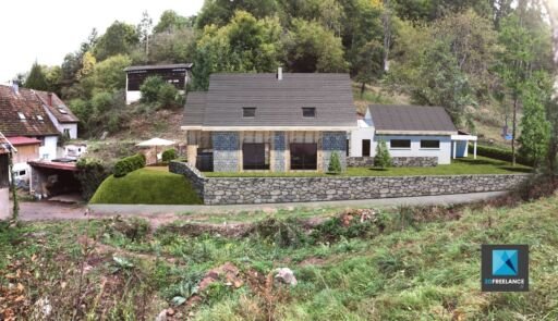 image 3d pour permis de constuire - volet paysager