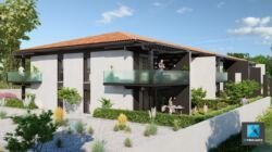 perspective 3d immobilier résidence Toulouse