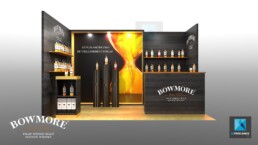 stand spiritueux - alcool Bowmore - conception