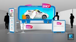 stand SNCF - perspectiviste 3D
