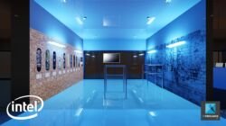 illustration 3D événementiel - atelier Intel