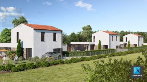 image 3d résidence à Lyon