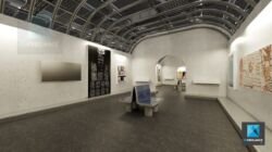 rendu 3d galerie art contemporain