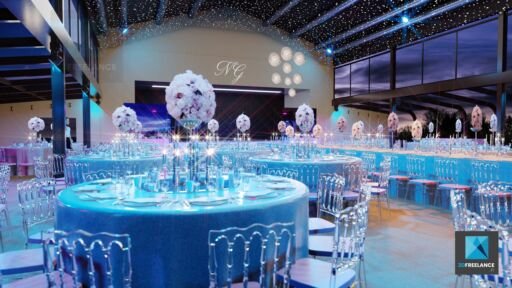 dessin 3d mariage - pavillon Gabriel