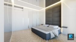 image 3d rénovation appartement - chambre principale