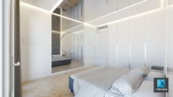 image 3d rénovation appartement - chambre