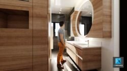 image 3d rénovation appartement - salle de bain