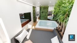 rendu 3d rénovation appartement SPA