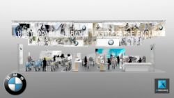 image 3d stand BMW automobile